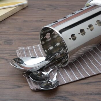 Stainless Steel Cutlery Holder Drainer Spoon Fork Chopsticks Storage Basket Rack Kitchen Utensils Accessories Tools Organizer - Image 4