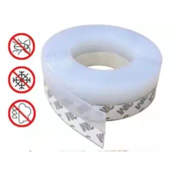 1 meter Transparent Windproof Silicone Sealing Strip Bar Door Bottom Self-adhesive Sealing Strip Prevent Duster and Pests - Image 4
