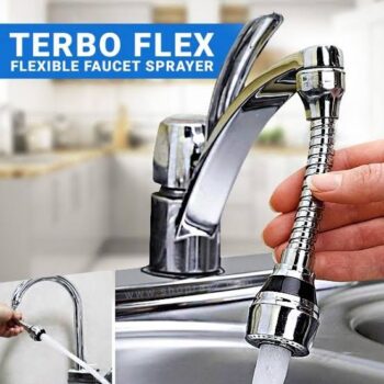 Turbo Flex Bathroom Flexible Faucet Wash Basin Tap Mover 360 Swivel Pipe Stream Water