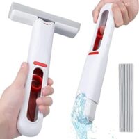 Mini Mop Mini Squeeze Mop Folding Car Window Wall Cleaner Mini Sponge Mop Car Cleaning Mop Mini Mop Cleaner for Kitchen Floor Cleaner Mop, Plastic