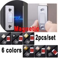 Magnetic Cabinet Catches Magnet Door Stops Hidden Door Closer With Screw For Closet Cupboard Furniture DIY