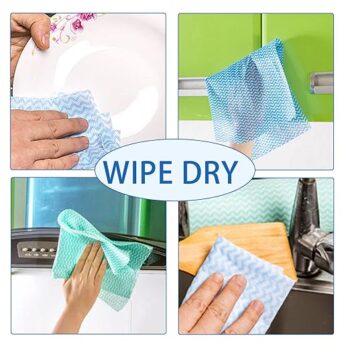 Towel Reusable Cleaning Cloth, Non-Woven Fabric Nonstick Cloth 1 pecs  - Image 3