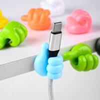  10 PCs Thumb Self-Adhesive Wall Decoration Hook Creative Silicone Thumb