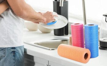 Towel Reusable Cleaning Cloth, Non-Woven Fabric Nonstick Cloth 1 pecs  - Image 4