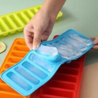 10 Grids Silicone Ice Cue Tray Mold Long Strip Ice Cube
